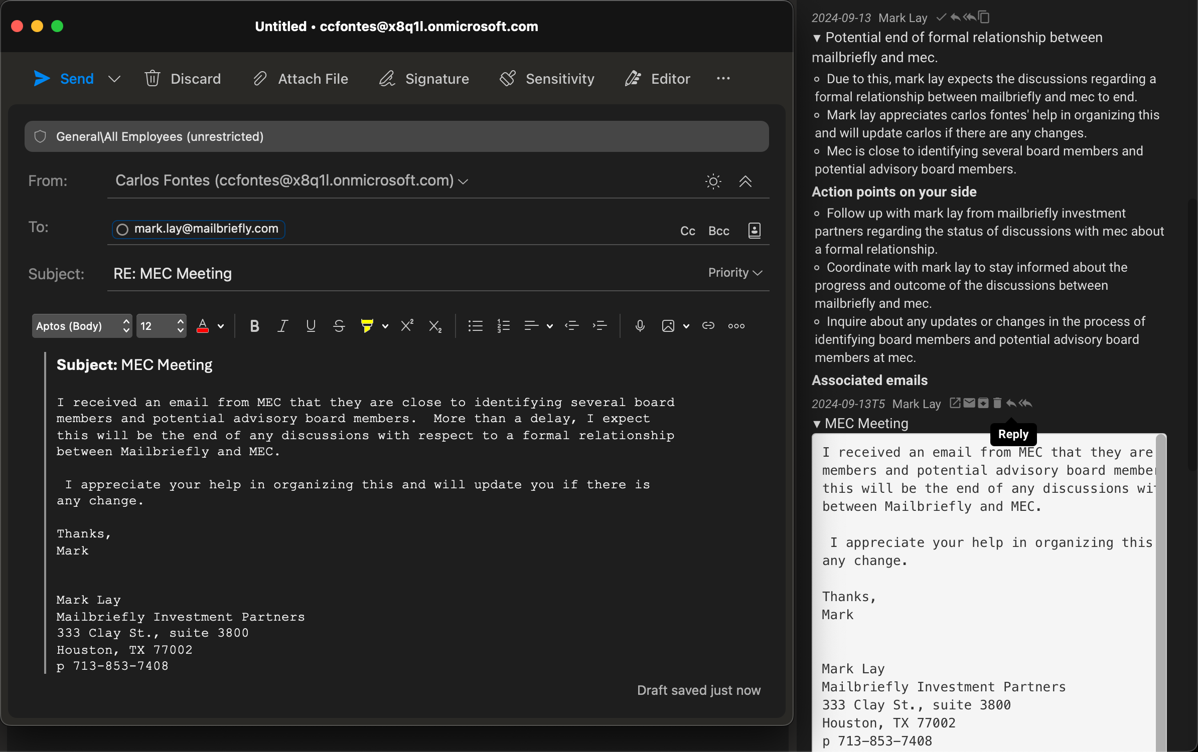 Expand email view screenshot